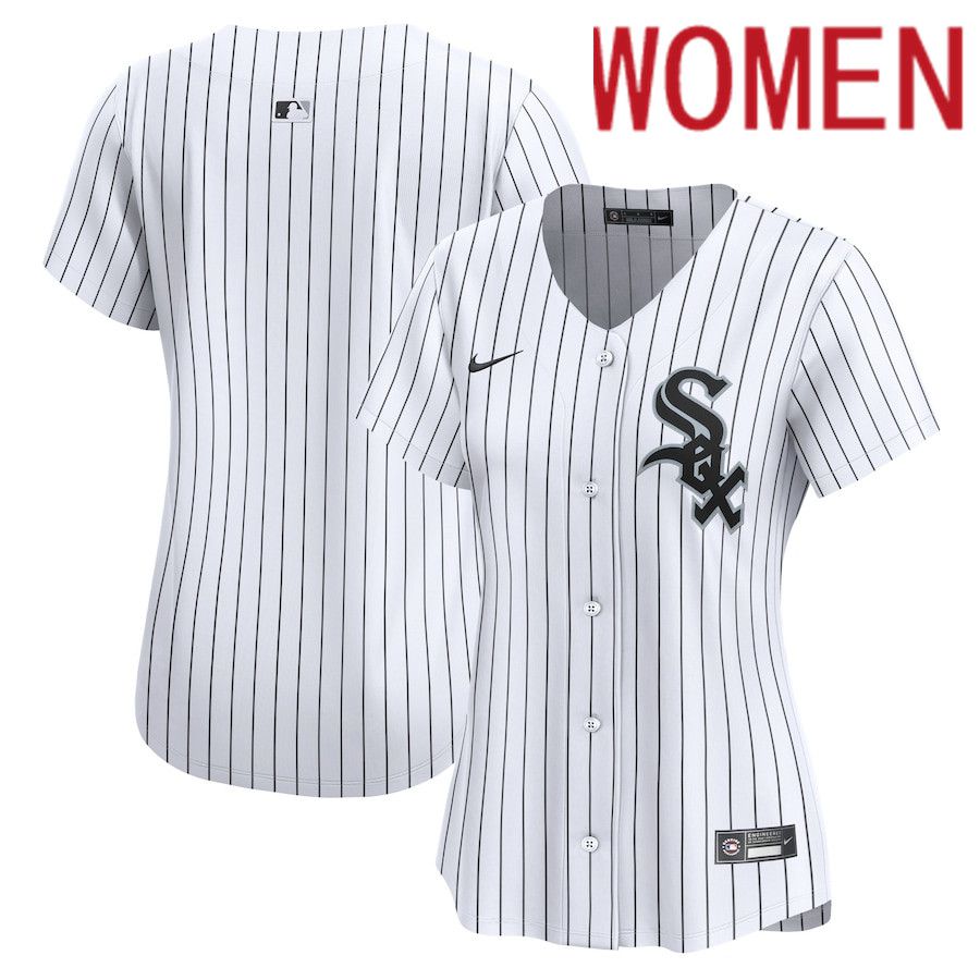 Women Chicago White Sox Blank Nike White Home Limited MLB Jersey